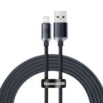 Baseus cable Crystal Shine USB - Lightning 2,0 m 2,4A black  CAJY000101