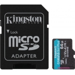 Kingston Canvas Go! Plus -  64 GB - microSDXC UHS-I   SDCG3/64GB