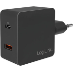 LogiLink Φορτιστής  USB-A και Θύρα USB-C 18W Power Delivery  PA0220
