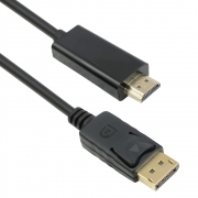 CABLE DE TECH DP TO HDMI 1.8m BLACK (18273)