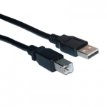 CABLE USB 2.0  A/B 3m black M/M (44732)