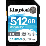 Kingston Canvas Go Plus SDXC 512GB Class 10 U3 V30 UHS-I  SDG3/512GB