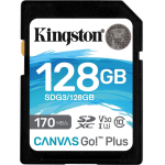 Kingston Canvas Go Plus 128GB SDXC Class 10 U3 V30 UHS-I SDG3/128GB